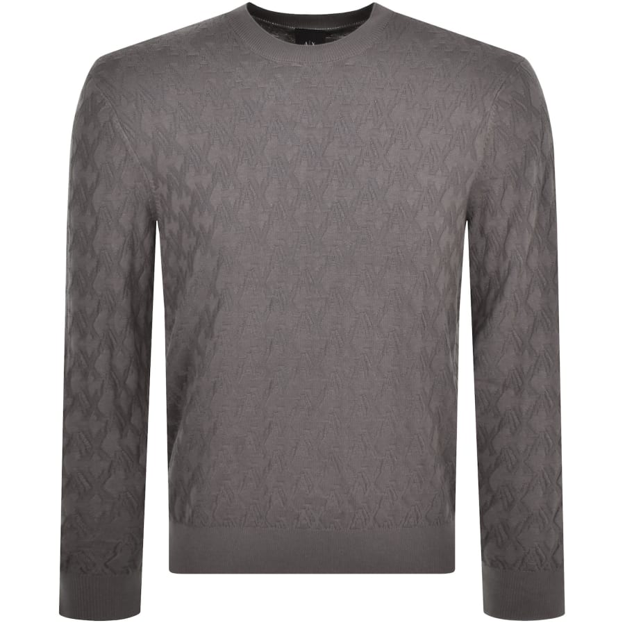 Armani jumper grey hot sale